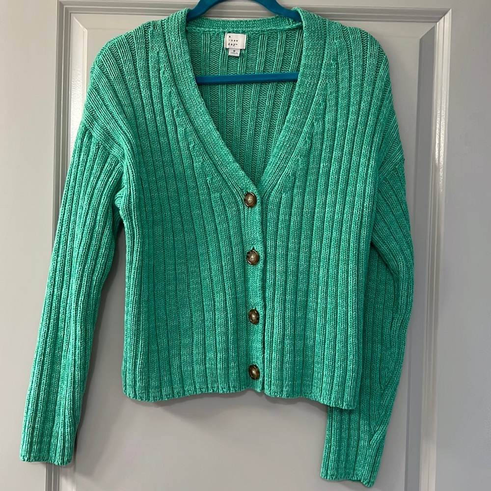 Green Cardigan